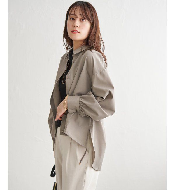 ikka「【雑誌InRed4月号掲載】ドロストロングテールシャツ【親子コーデ】」|シャツ・ブラウス|