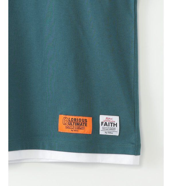 ikka kids「冷感裾レイヤードプリントTシャツ（120~160cm）」|Tシャツ・カットソー|