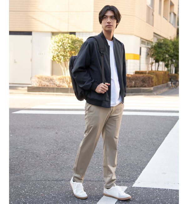 ikka「【雑誌MonoMax4月号掲載】イージーケアリネンライクブルゾン「小泉孝太郎さん着用モデル」」|ブルゾン・スタジャン|