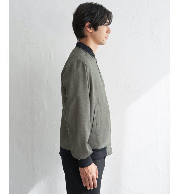 ikka「【雑誌MonoMax4月号掲載】イージーケアリネンライクブルゾン「小泉孝太郎さん着用モデル」」|ブルゾン・スタジャン|