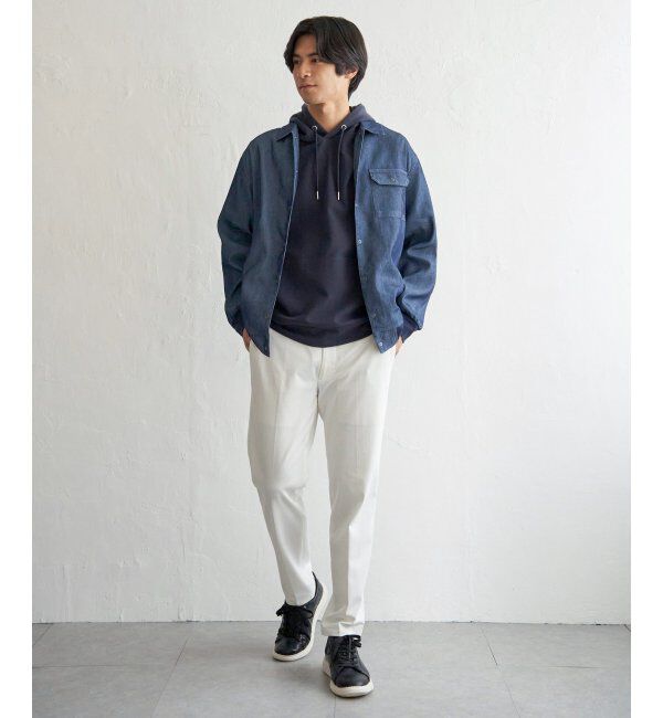 ikka「メッシュデニムシャルゾン」|ブルゾン・スタジャン|