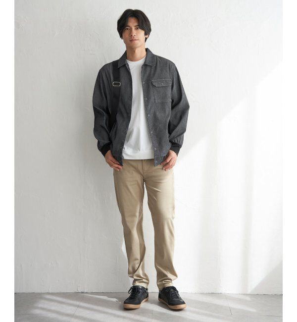 ikka「メッシュデニムシャルゾン」|ブルゾン・スタジャン|