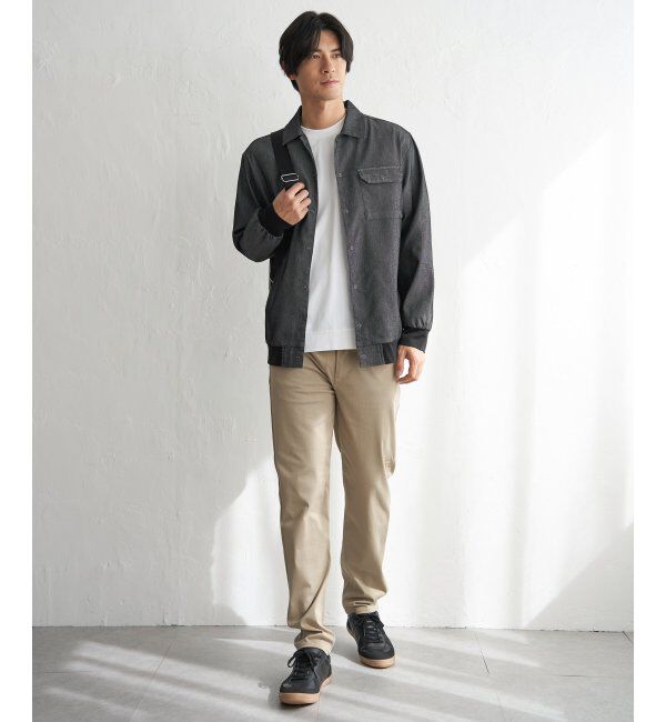 ikka「メッシュデニムシャルゾン」|ブルゾン・スタジャン|