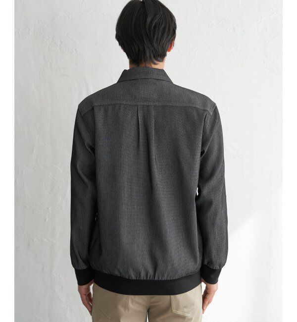 ikka「メッシュデニムシャルゾン」|ブルゾン・スタジャン|