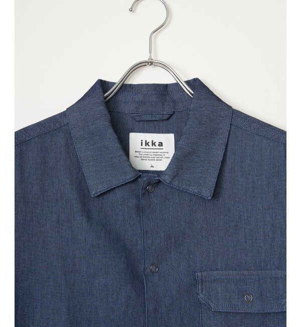ikka「メッシュデニムシャルゾン」|ブルゾン・スタジャン|