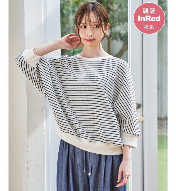 ikka「【雑誌InRed5月号掲載】タックフライスドルマンプルオーバー」|Tシャツ・カットソー|