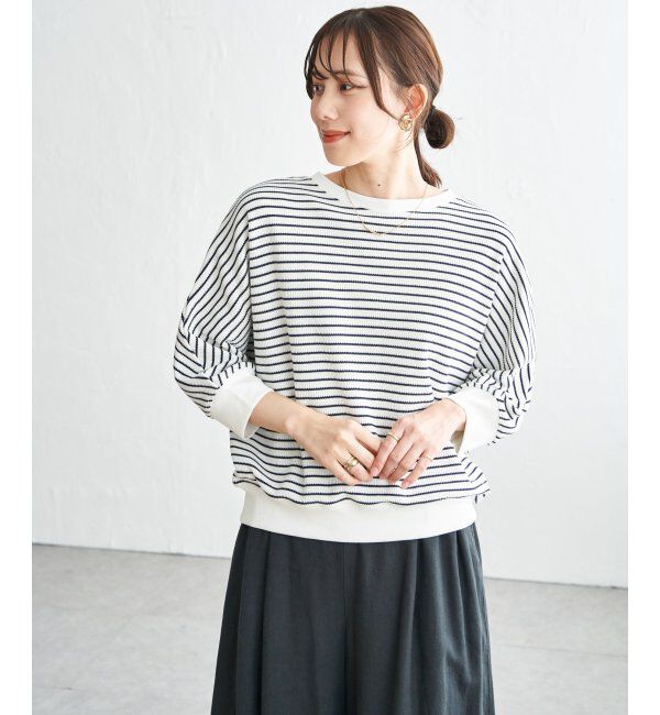 ikka「【雑誌InRed5月号掲載】タックフライスドルマンプルオーバー」|Tシャツ・カットソー|