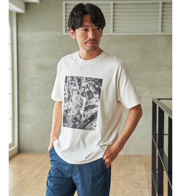 ikka「冷感コットンフォトプリントTシャツ」|Tシャツ・カットソー|