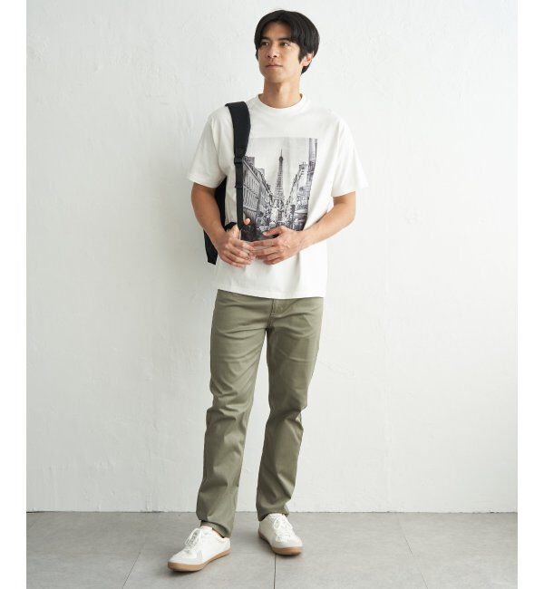 ikka「冷感コットンフォトプリントTシャツ」|Tシャツ・カットソー|