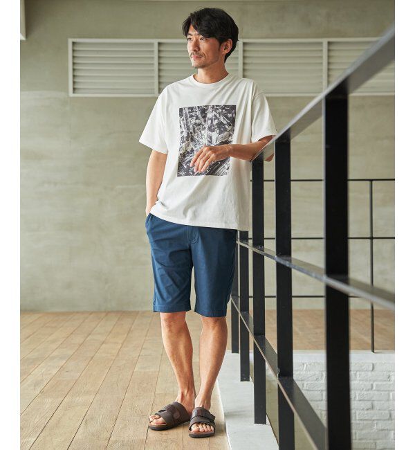 ikka「冷感コットンフォトプリントTシャツ」|Tシャツ・カットソー|