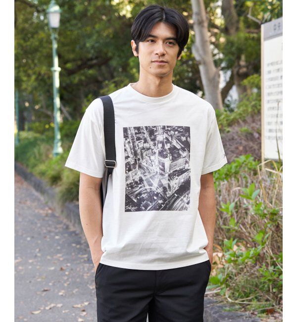 ikka「冷感コットンフォトプリントTシャツ」|Tシャツ・カットソー|