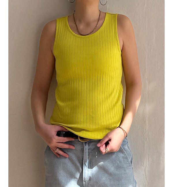 Lbc with Life「コットンUSA針抜きタンクトップ 25」|キャミソール|