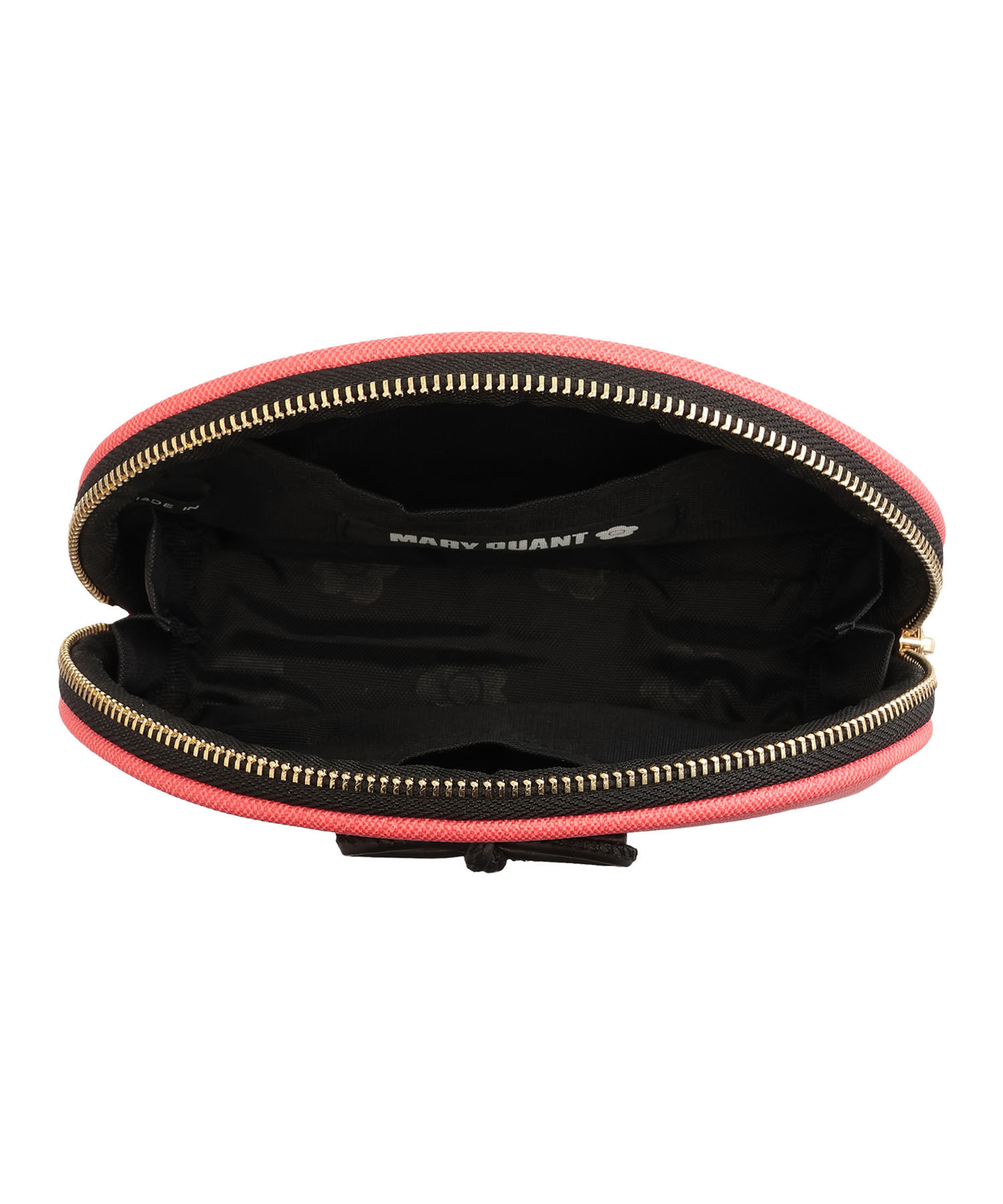 MARY QUANT「サフィアーノリボン ラウンドポーチ」|ポーチ|