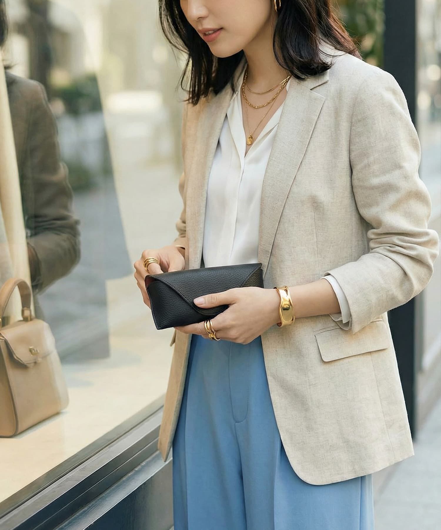 STYLE DELI「【DELI by】エンベロープフラップレザーサングラスケース」|サングラス|