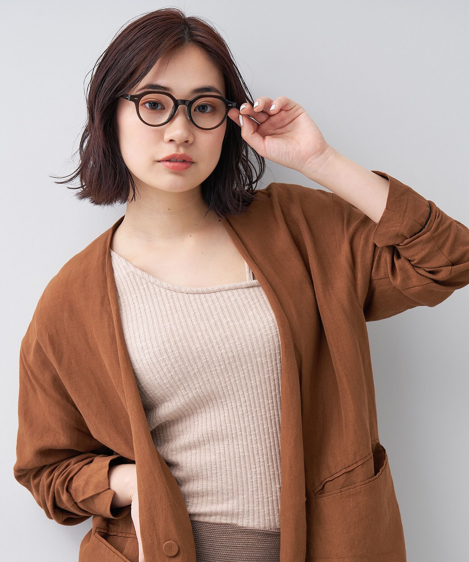  「ボストン型 クラウンパント 軽量 メガネ｜おうち時間を快適に過ごす ズレ落ち防止 レンズ交換券付き」|メガネ|