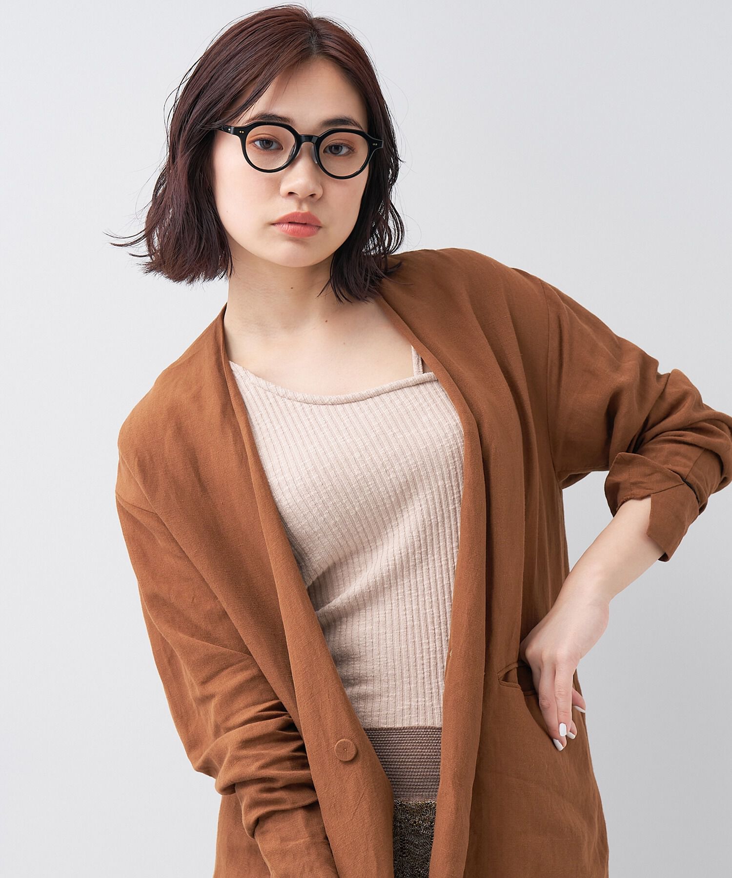  「ボストン型 クラウンパント 軽量 メガネ｜おうち時間を快適に過ごす ズレ落ち防止 レンズ交換券付き」|メガネ|