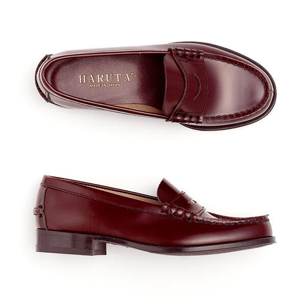 HARUTA「[3E]レディス牛革コインローファー #3048」|ローファー|
