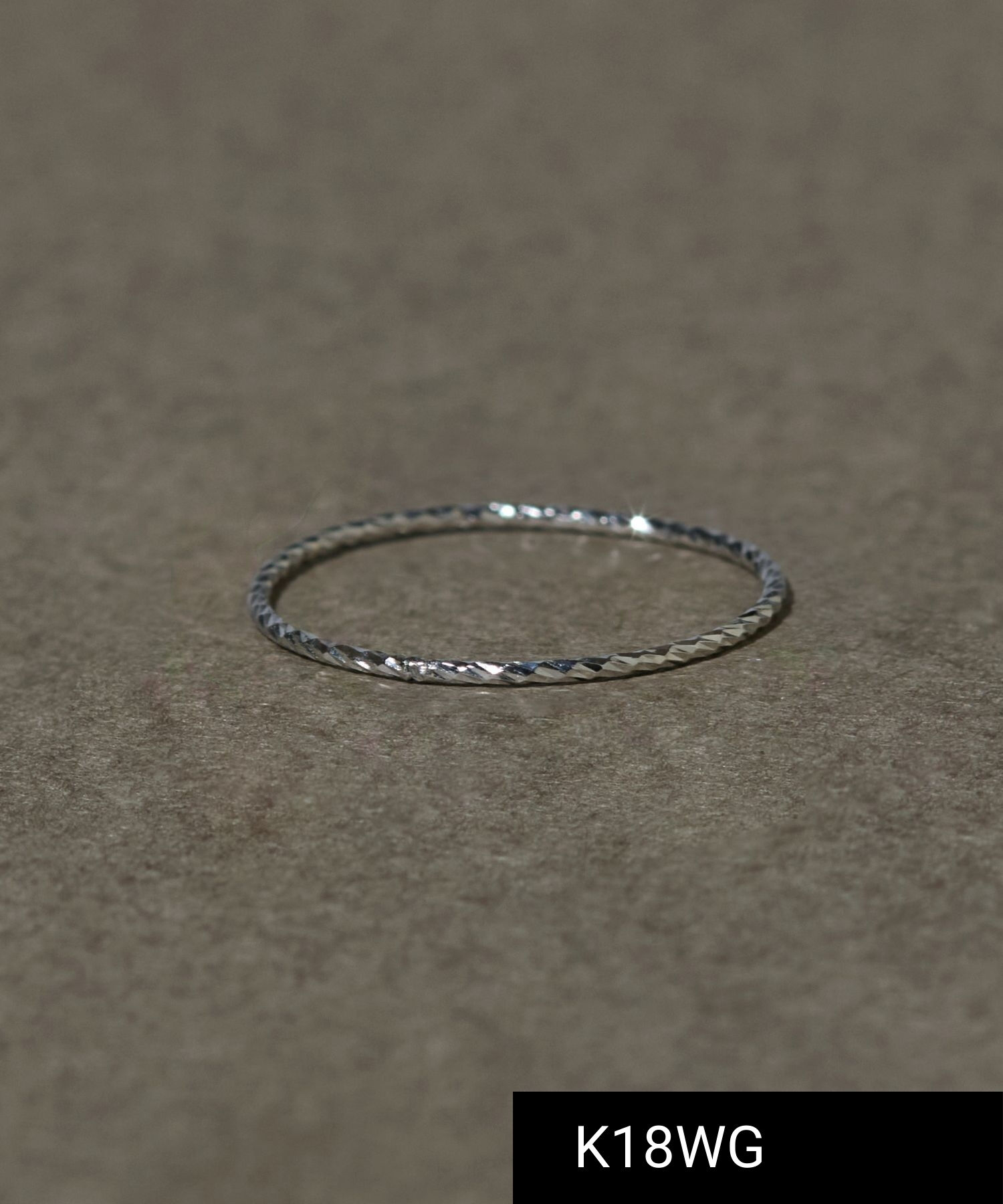 JUPITER「【シリーズ累計販売 1500点突破！】【K18WG】ベーシックスリムピンキーリング/good-luck」|リング|シルバー