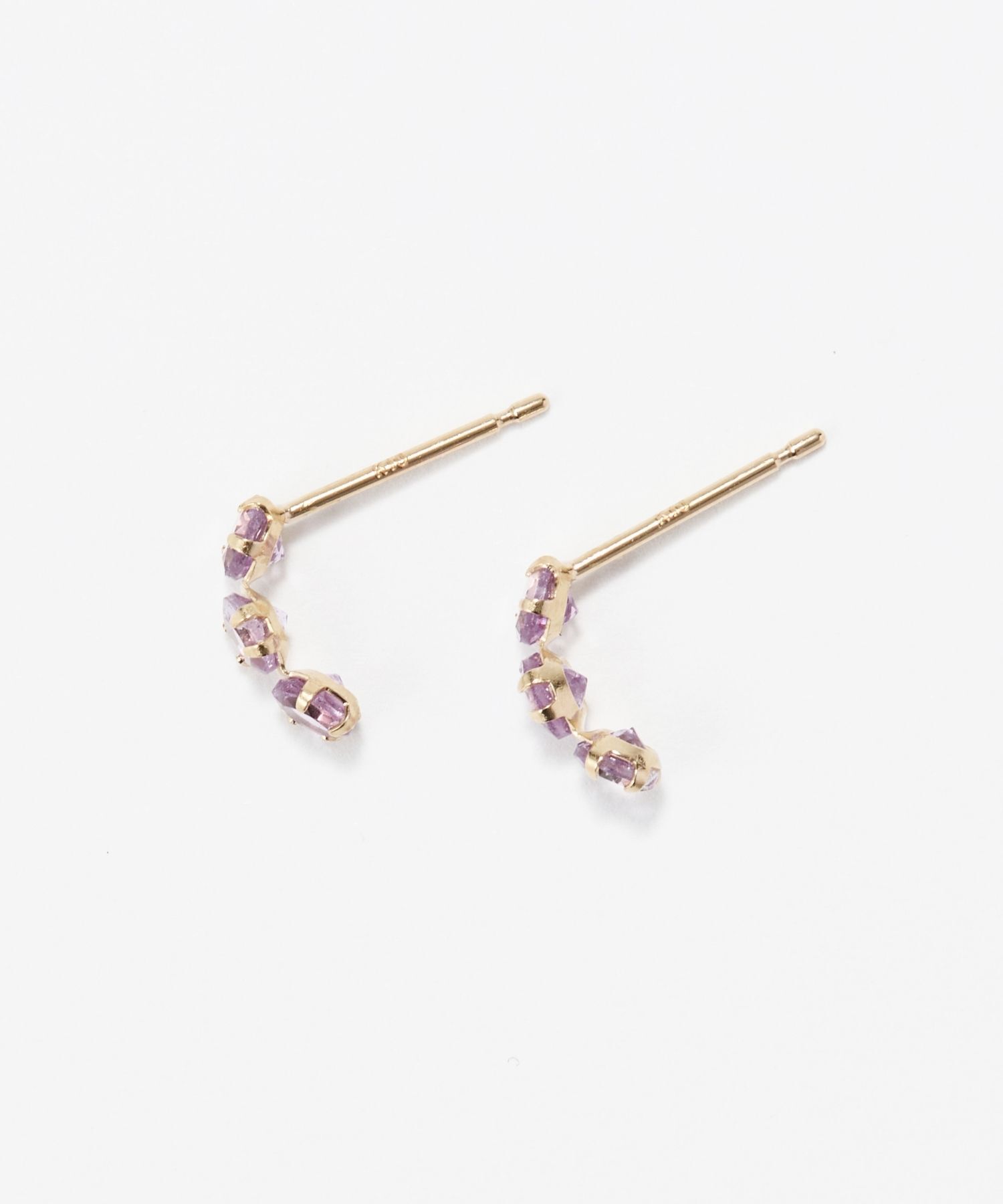 JUPITER「【K10】天然石フープピアス　ライトアメシスト」|ピアス|