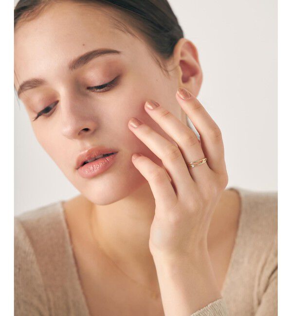 ete「[レイヤード] K10YG メッシュ リング」|リング|