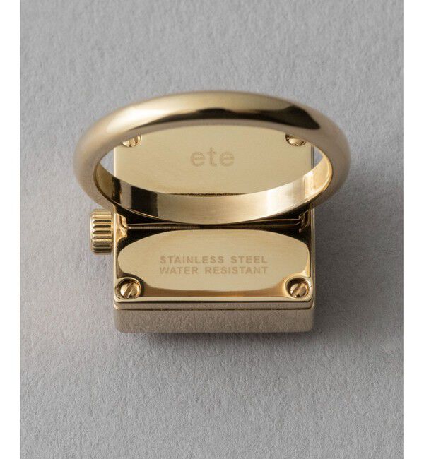 ete「スクエア リングウォッチ」|腕時計|