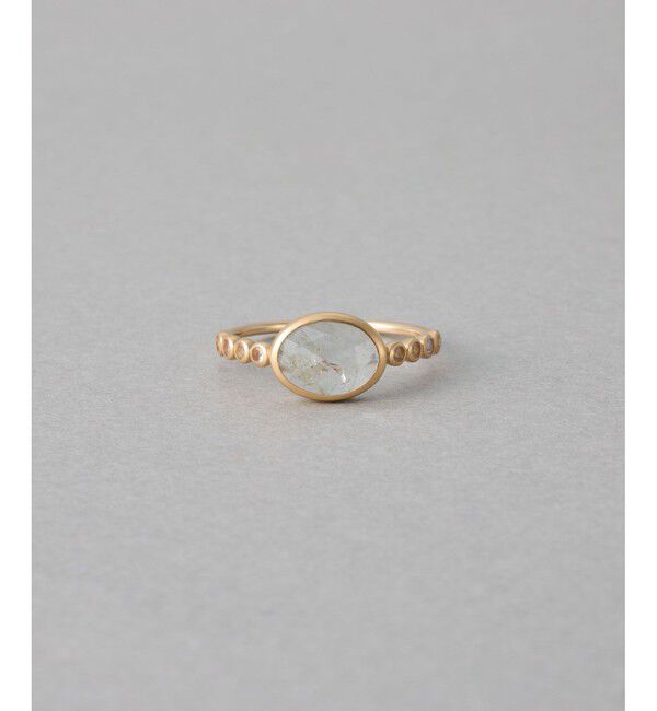 ete「[マイプレシャス] K10YG アクアマリン リング」|リング|イエローゴールド