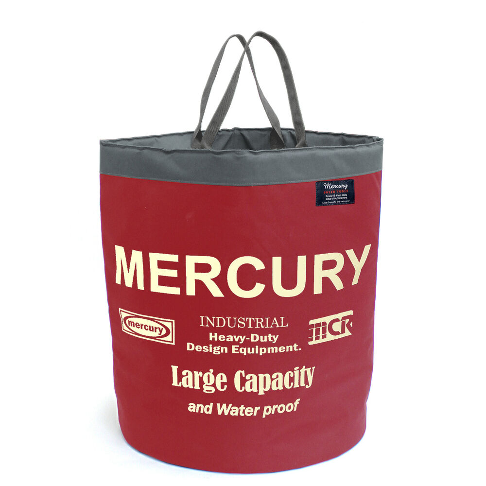 MERCURY「マーキュリー 雑貨 通販 ストレージバッグ 収納 ストレージボックス 円形 ストーブバッグ」|その他|レッド1