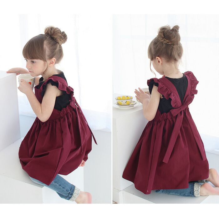 BACKYARD FAMILY「エプロンドレス 子ども 通販 エプロン ドレス 子供 5014-19-55 エプロンワンピース」|その他|