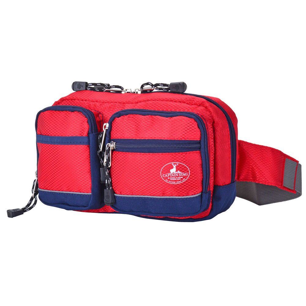 BACKYARD FAMILY「キャプテンスタッグ ウエストバッグ 通販 ウエストポーチ ヒップバッグ ウエストバック」|その他|レッド1