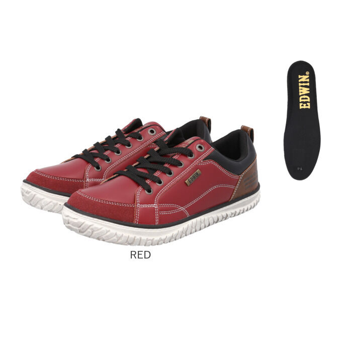 BACKYARD FAMILY「EDWIN スニーカー EDW7769 エドウィン 通販 メンズ ローカットスニーカー 軽量 幅広」|スリッポン|