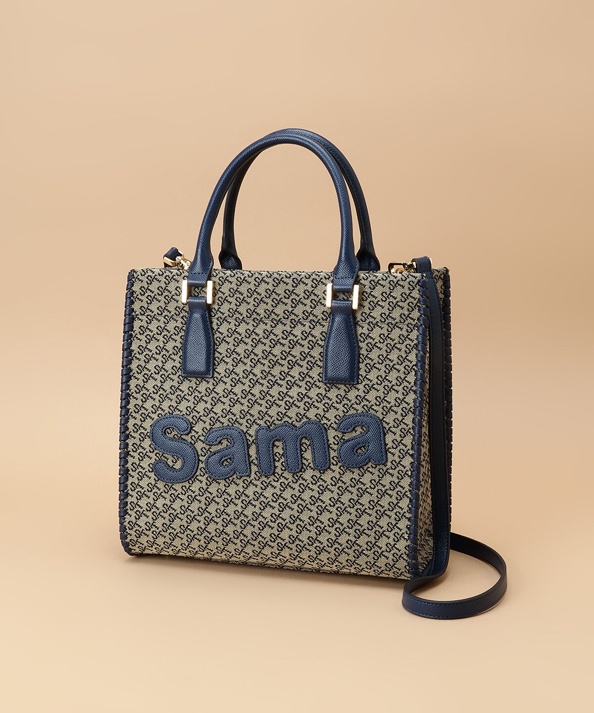 Samantha Thavasa「ST Jacquard サマタバスクエアトートバッグ」|トートバッグ|