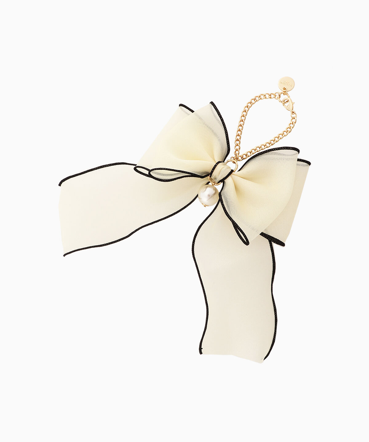 Samantha Vega「オーガンジーリボンチャーム（ブラック）」|チャーム・キーホルダー|ﾍﾟｰﾙｲｴﾛｰ