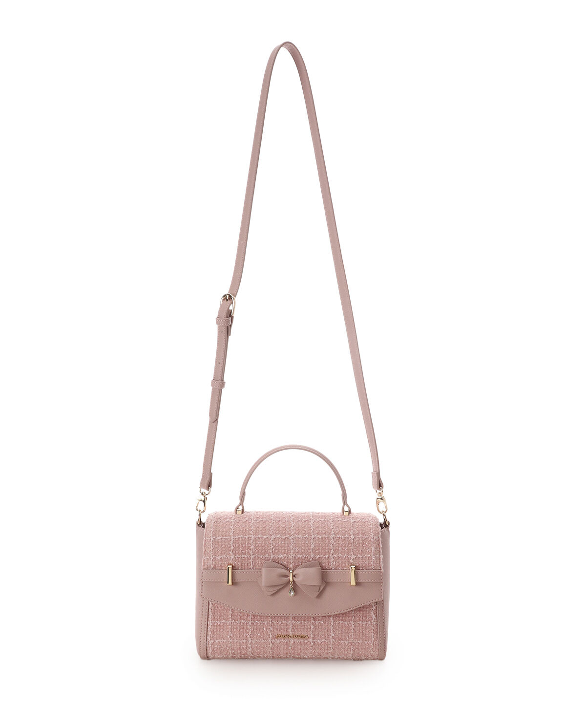 Samantha Vega「ツイードアクセントリボンショルダーバッグ」|ショルダー・メッセンジャー|