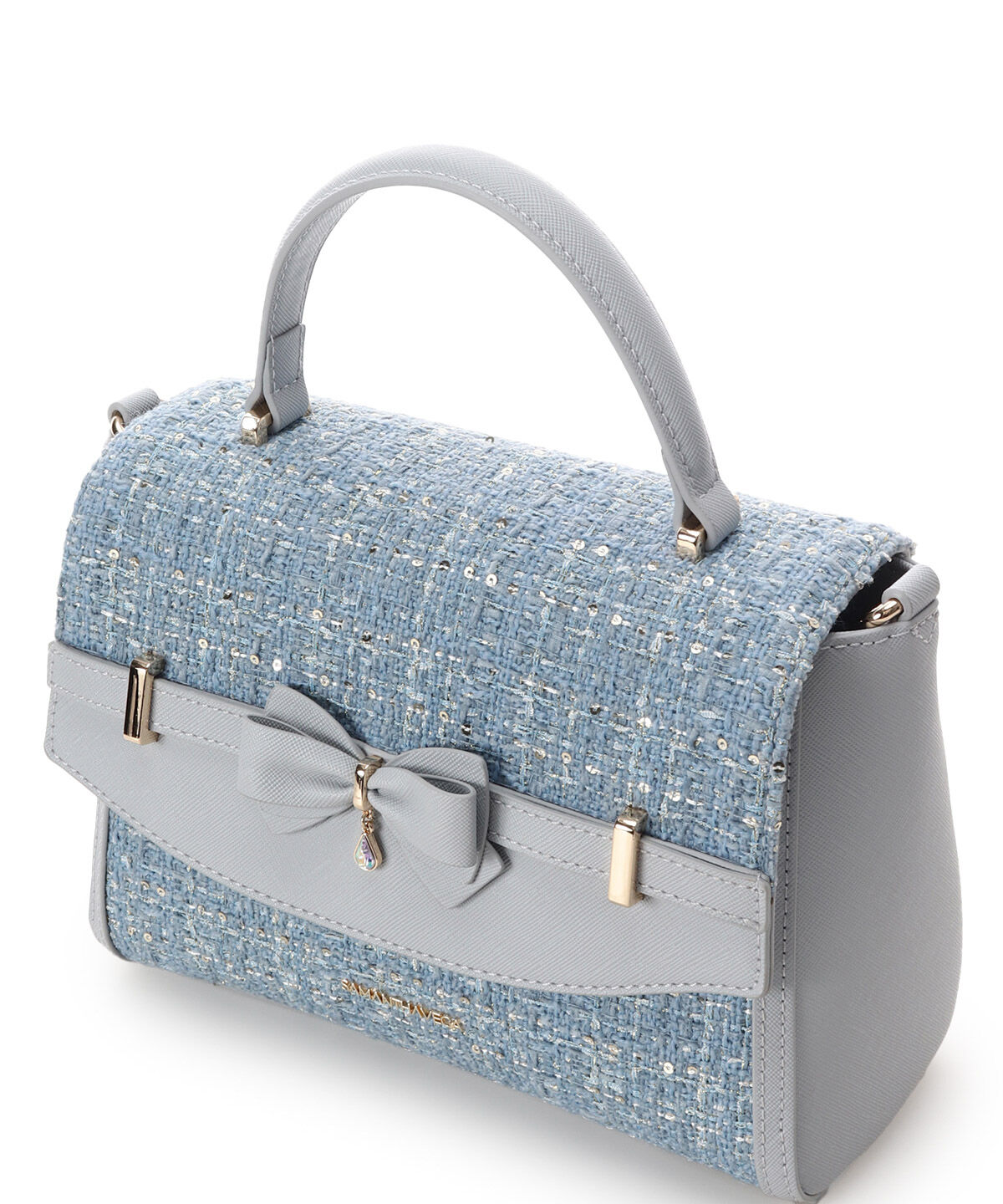 Samantha Vega「ツイードアクセントリボンショルダーバッグ」|ショルダー・メッセンジャー|