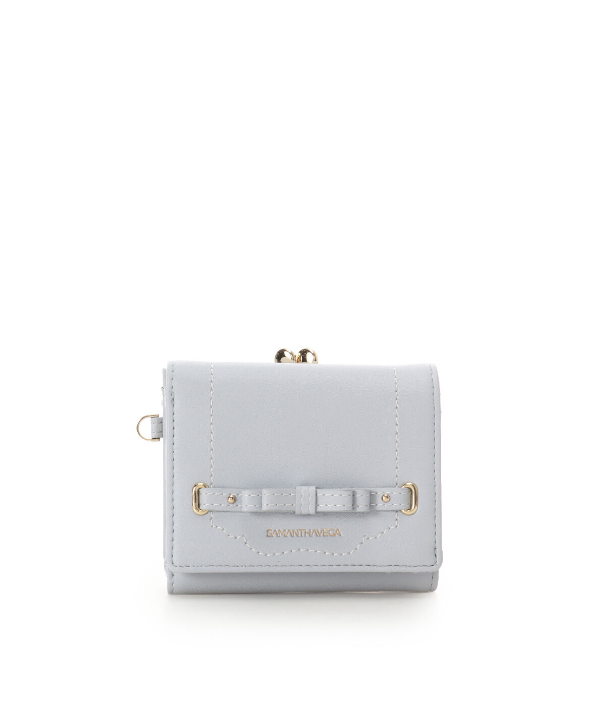 Samantha Vega「バレッタリボン折財布」|財布|ライトブルー