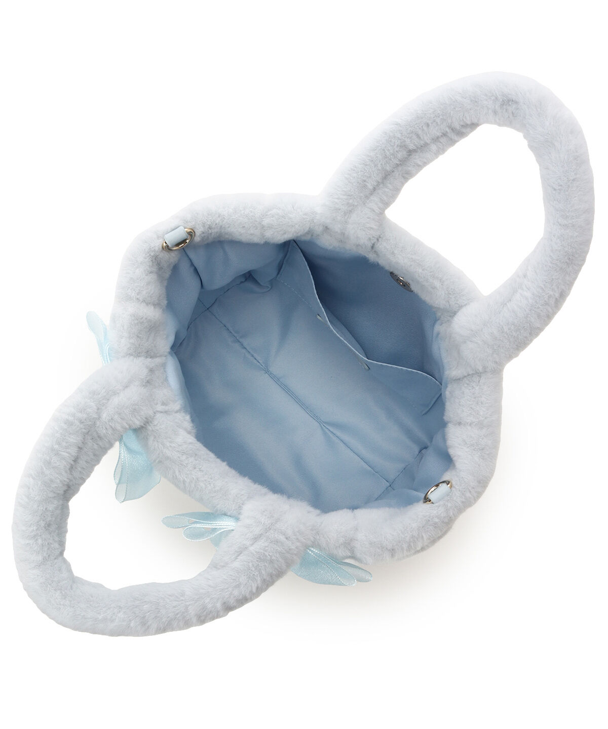 Samantha Vega「シフォンリボンファーハンドバッグ」|ハンドバッグ|