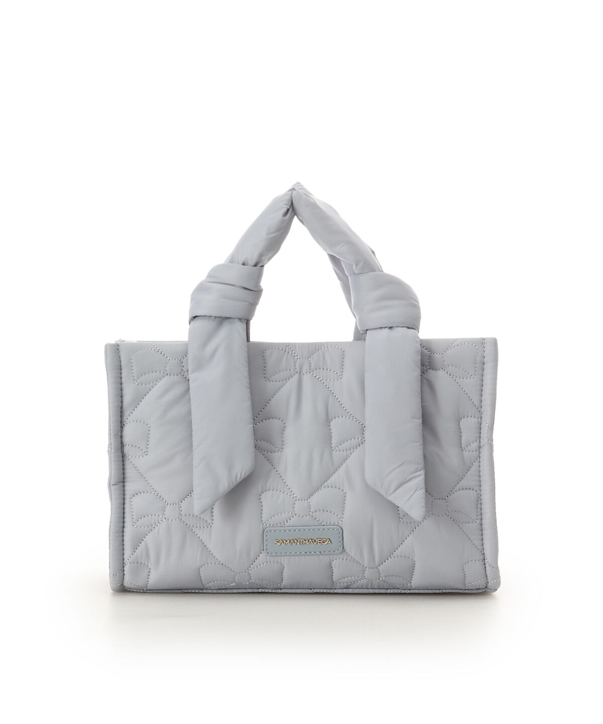 Samantha Vega「リボンキルティングハンドバッグ」|ハンドバッグ|ライトブルー