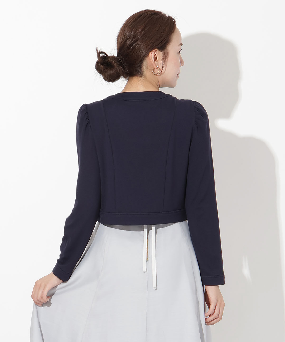 アンドクチュール「ポンチノーカラー長袖ジャケット」|その他|