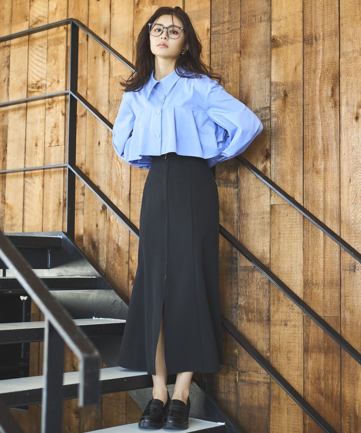 アンドクチュール「ヨークデザインタックシャツ」|シャツ・ブラウス|