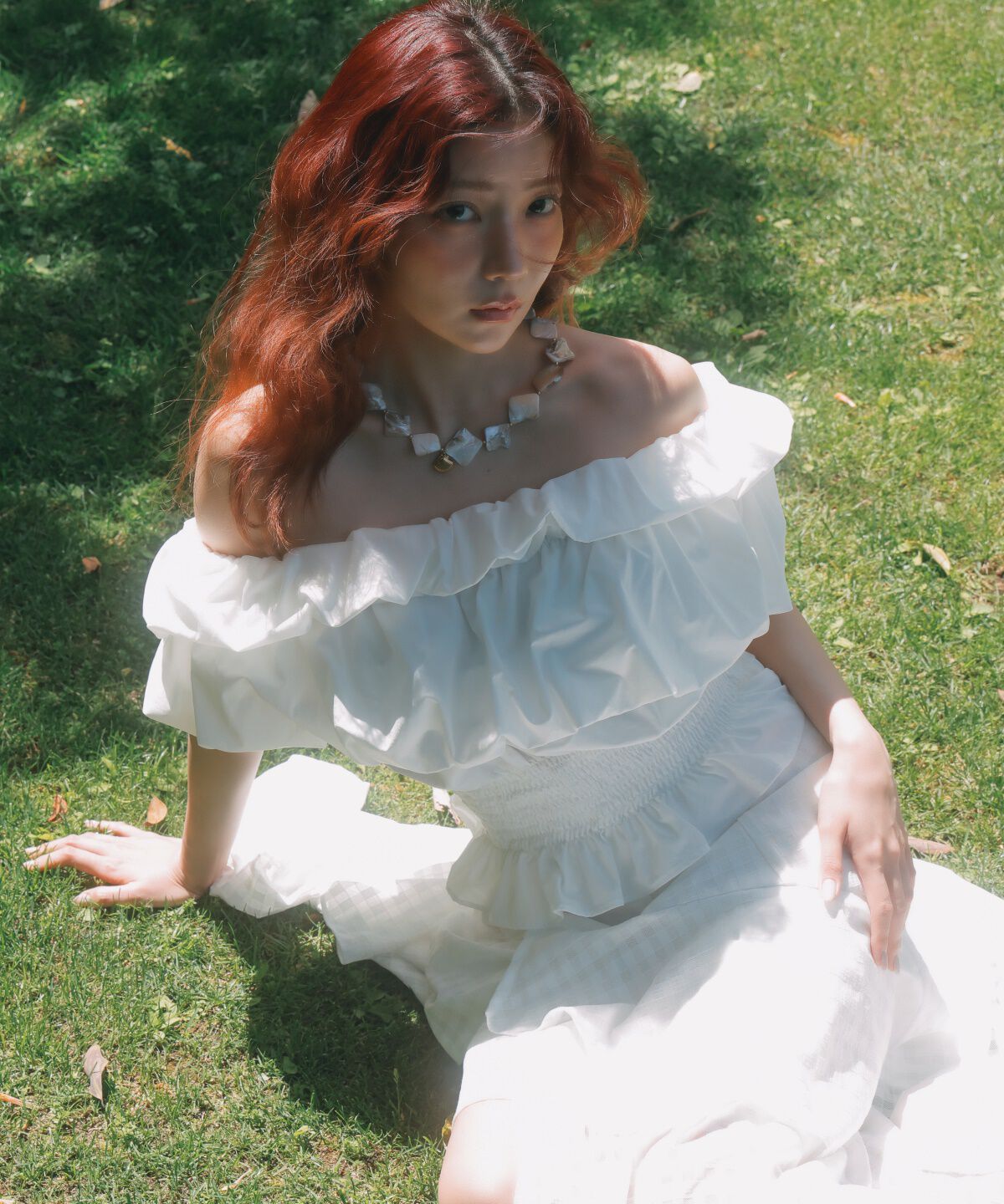 アンドクチュール「レースティアードスカート」|フレア|