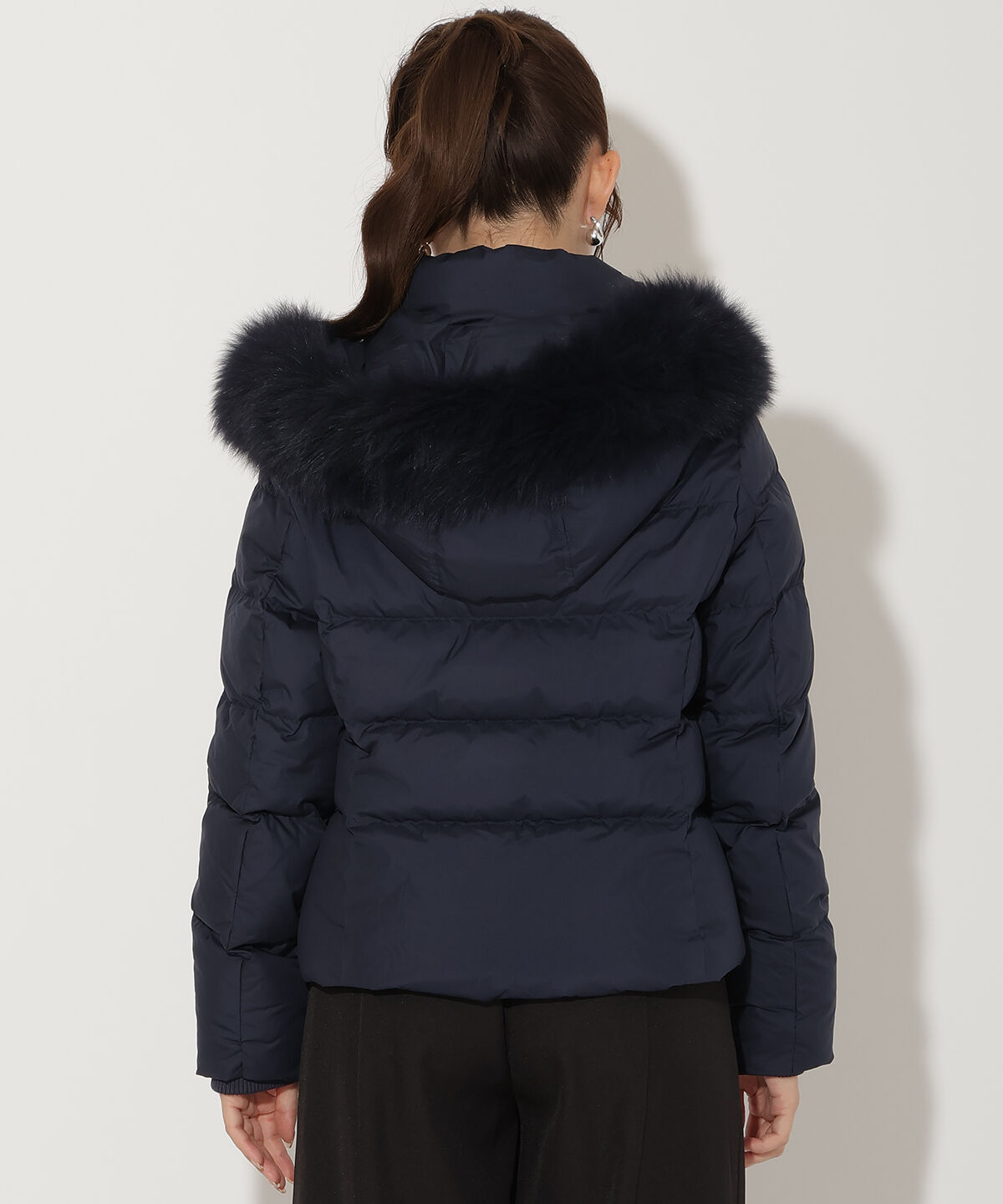 アンドクチュール「FOXファー付きショートダウン」|ダウン|