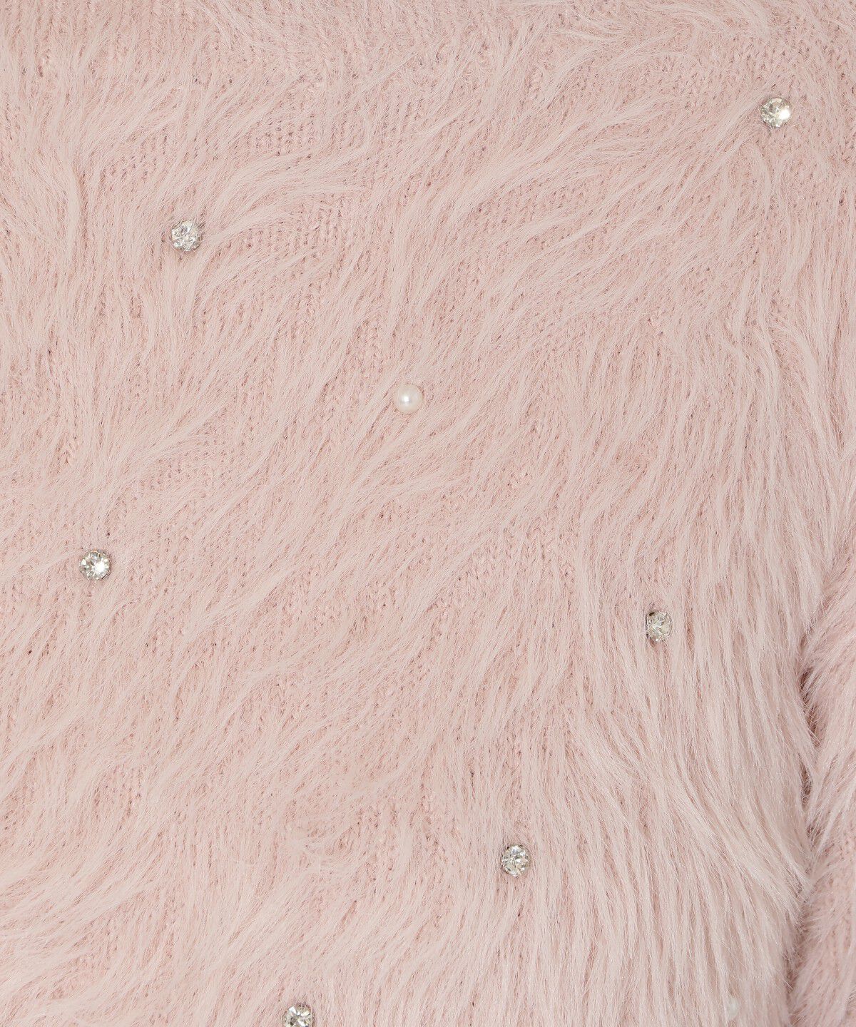 アンドクチュール「ビジューフェザーニットプルオーバー」|ニット・セーター|