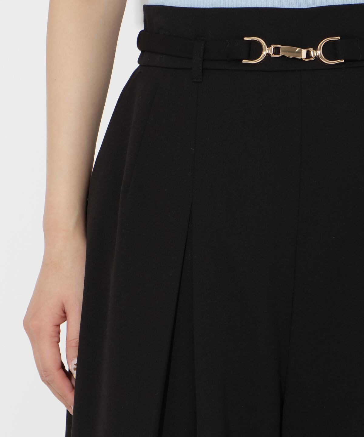 アンドクチュール「ハイウエストタックワイドパンツ」|その他|