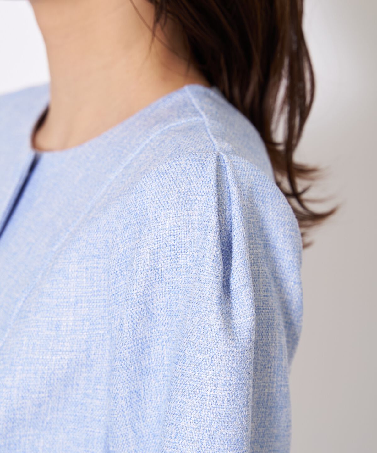 アンドクチュール「ツイードジャケットドッキングワンピース」|ワンピース|