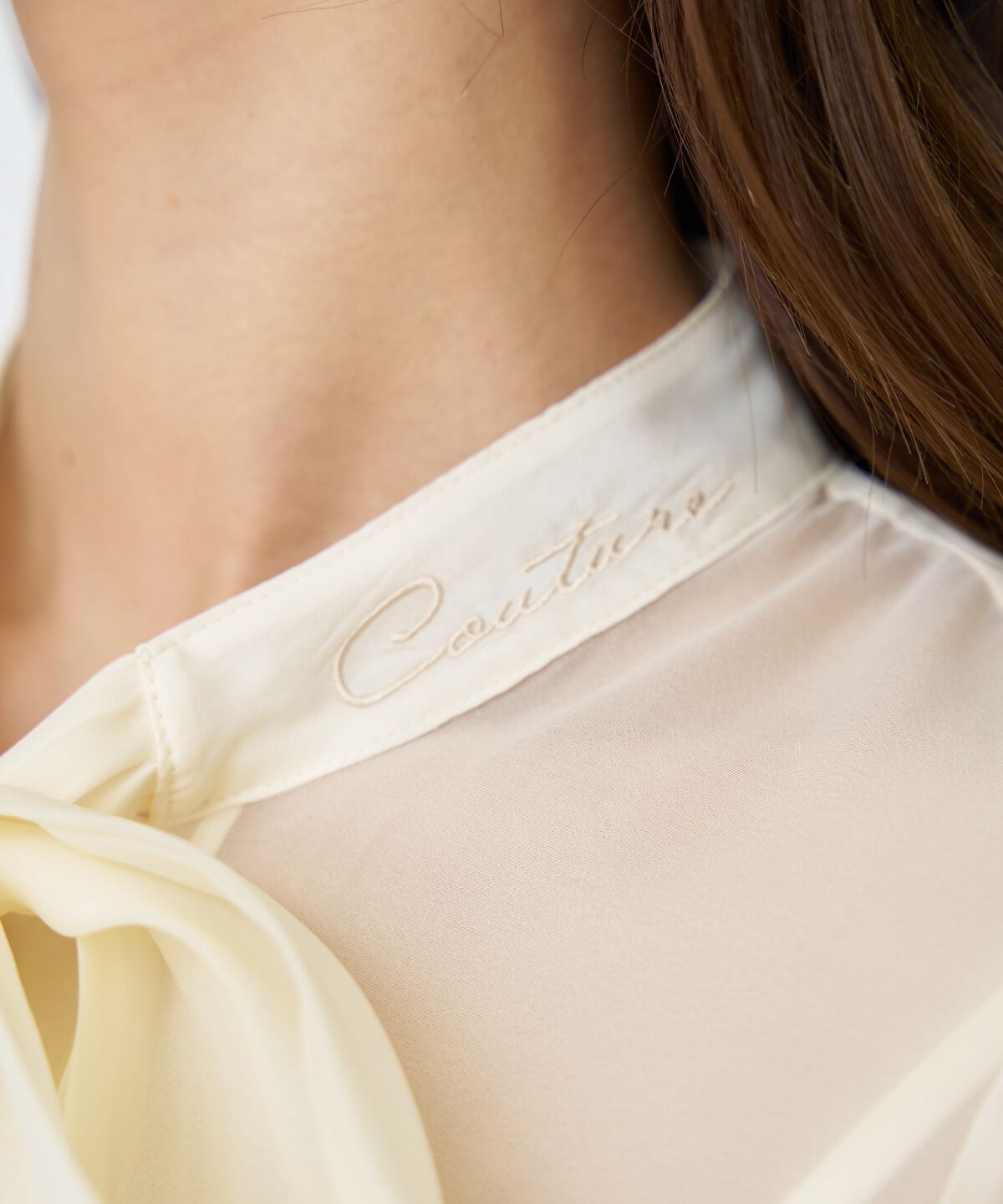 アンドクチュール「シアーボウタイブラウス」|シャツ・ブラウス|