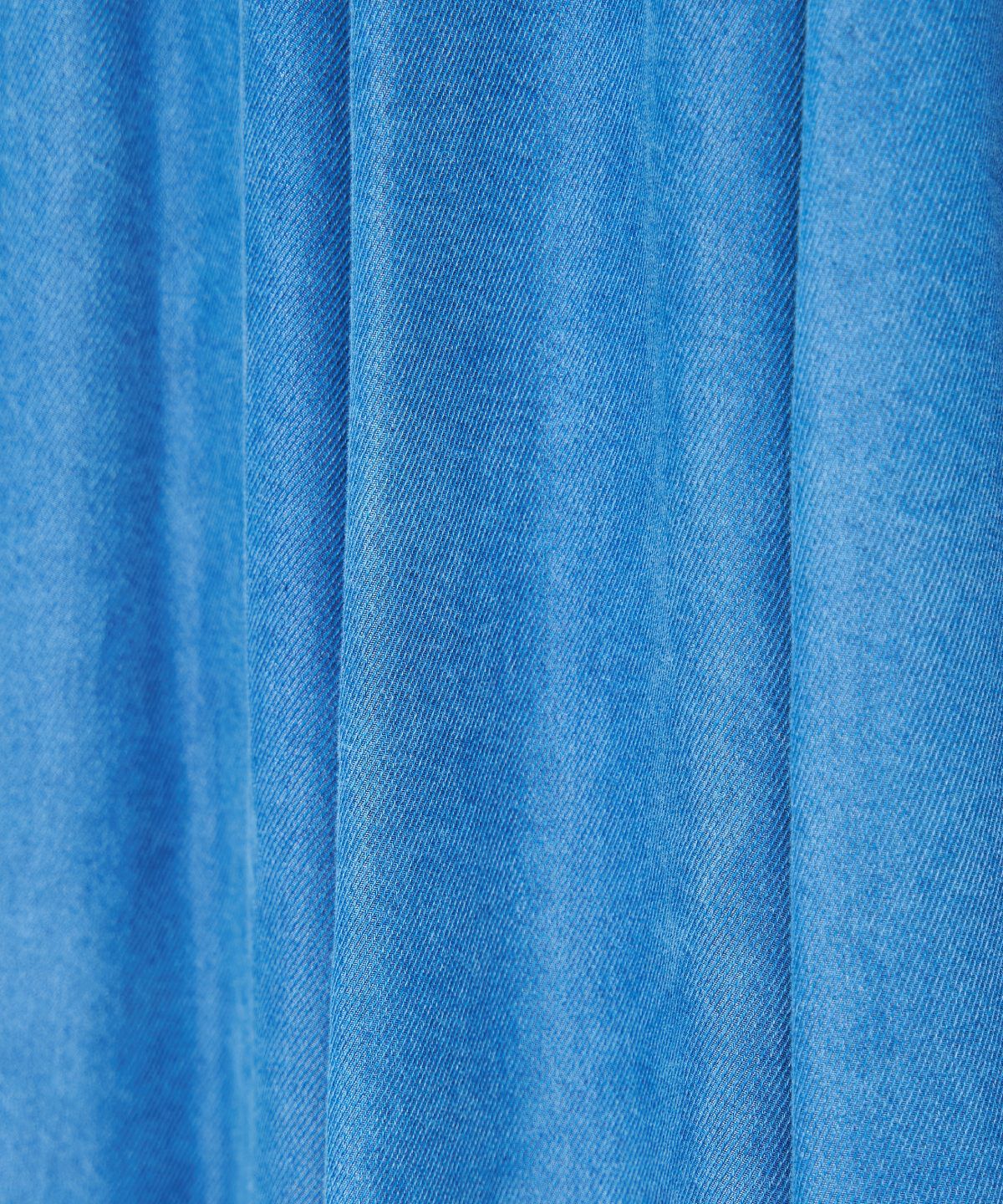 アンドクチュール「デニムライクロングスカート」|フレア|