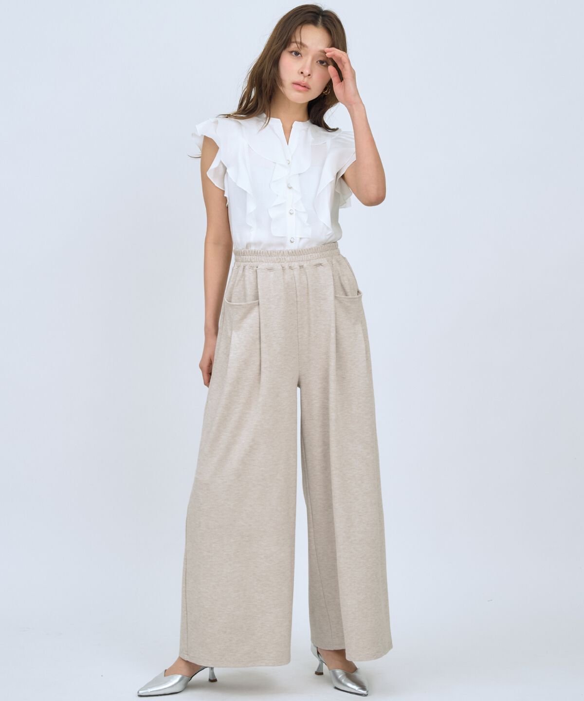 アンドクチュール「カットツイルポケットタックパンツ」|その他|