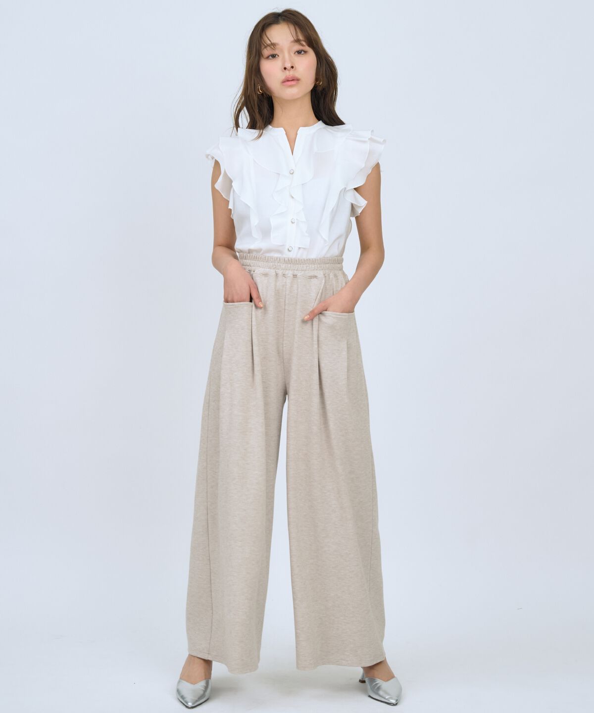 アンドクチュール「カットツイルポケットタックパンツ」|その他|