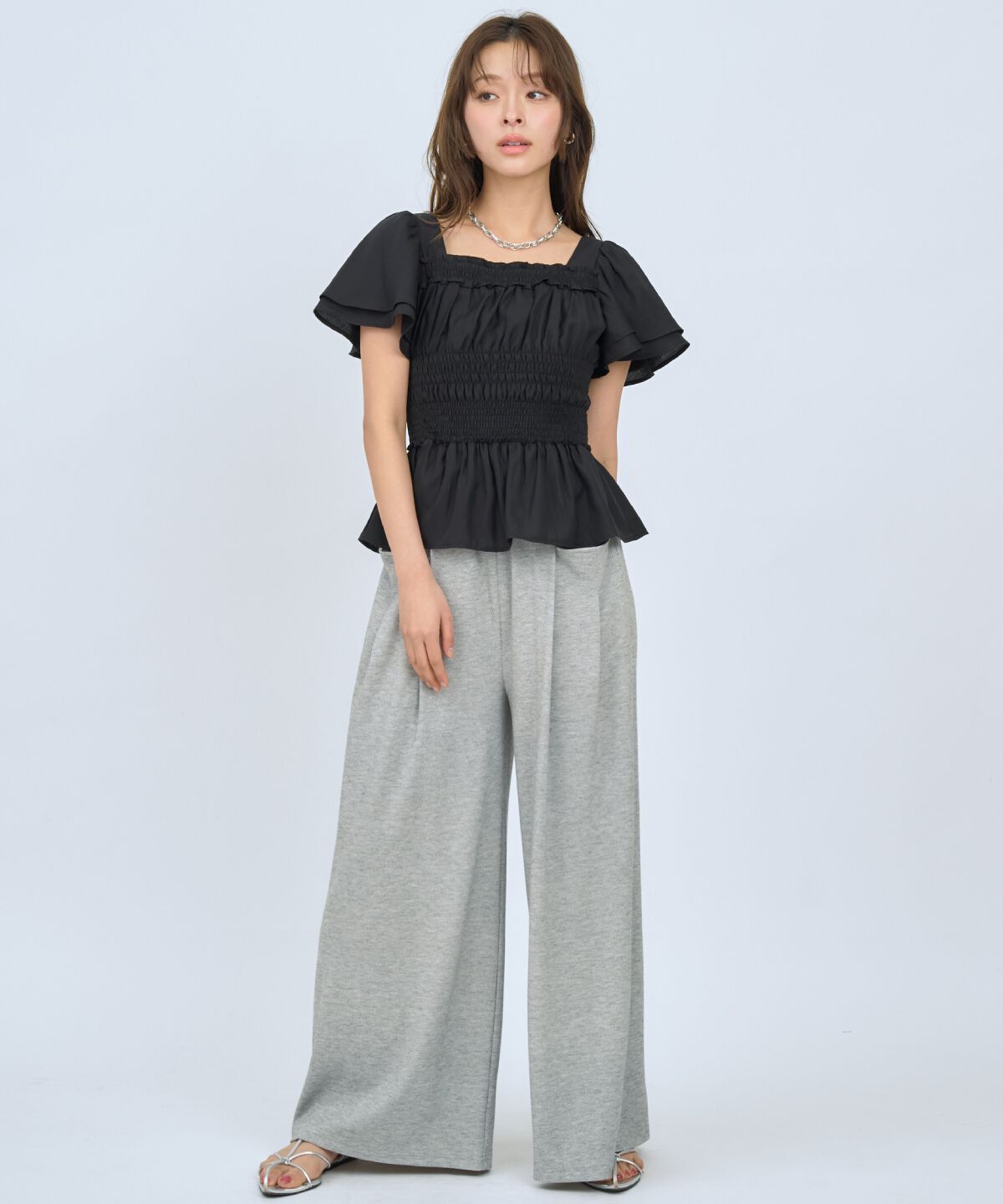 アンドクチュール「カットツイルポケットタックパンツ」|その他|