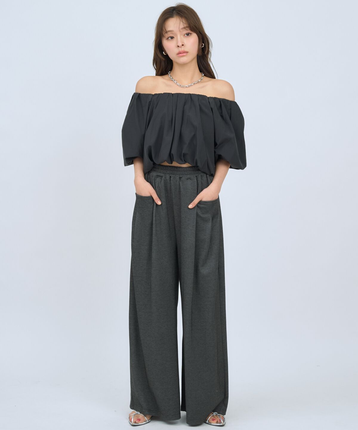 アンドクチュール「カットツイルポケットタックパンツ」|その他|